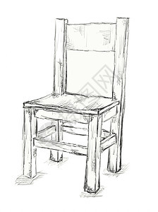 主席 椅子家具空白座位草图闲暇木头绘画背景图片
