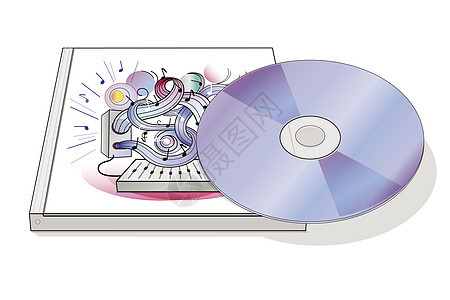 音乐CD光盘背景图片