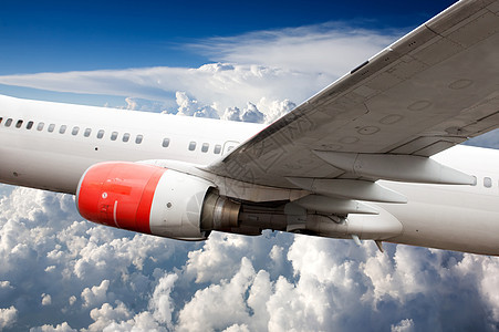 飞行中的飞机旅行航班航空喷射蓝色日落客机商业天空翅膀背景图片
