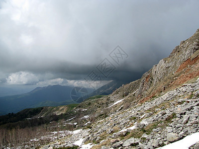 石头旅行天空山脉全景山峰解脱登山植被风景植物群图片