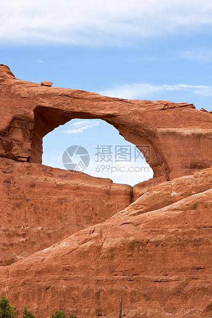 国家公园拱门橙子荒野岩石蓝色风景砂岩沙漠公园巨石图片