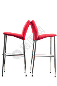红巴凳椅子座位凳子酒吧金属家具红色酒吧椅图片