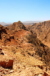 以色列Eilat附近的石头沙漠地貌图片