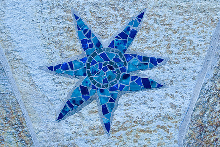 海星线条石头星星水平马赛克砂浆积分艺术图片