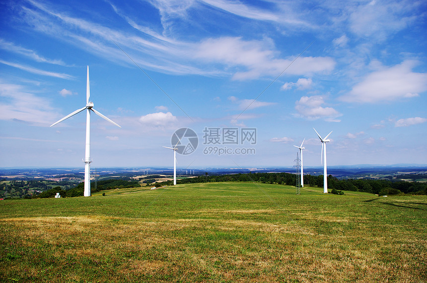 风风农场天空环境保护信用发电机创新环境风车力量绿色螺旋桨图片