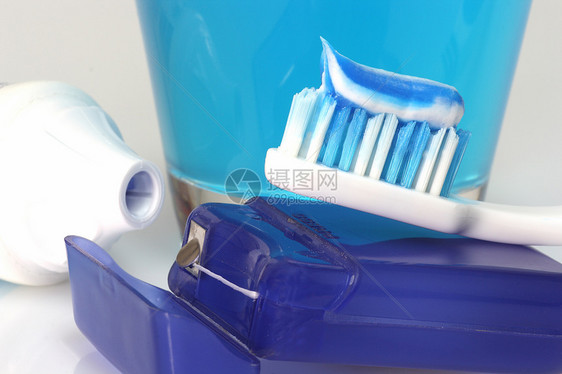 牙科护理打扫牙线口服牙刷浴室漱口水刷子健康预防牙医图片