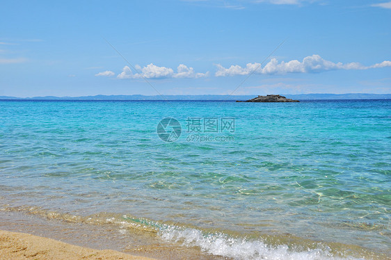 卡洛格里亚海滩太阳蓝色旅行娱乐海湾海洋海岸假期热量游客图片