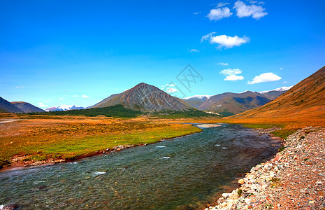 阿尔泰山脉 美丽的高地景观 俄罗斯 西伯利亚荒野地形山腰大雪蓝色冰川岩石环境顶峰爬坡图片