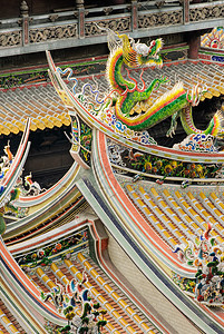 中国寺庙宗教风俗纪念碑精神崇拜信仰古董屋顶装饰品房子图片