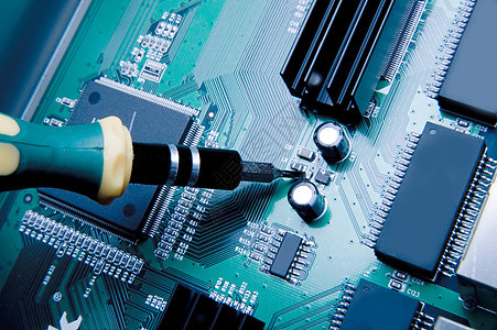 计算机芯片电脑力量网络木板硬件母板蓝色数据电子产品处理器图片
