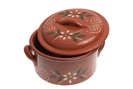 烹饪用Clay锅陶器制造业花瓶黏土用具盖碗盘子陶瓷棕色美食图片