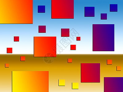 颜色和形状形状长方形正方形黄色坡度矩形红色角落图片