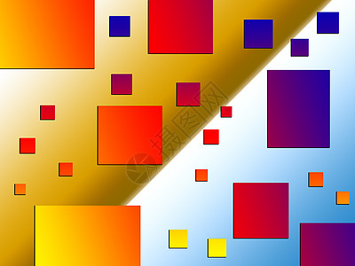 颜色和形状形状坡度长方形矩形黄色正方形角落红色图片