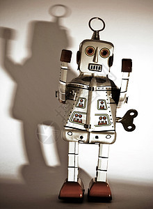 机器人贴花科幻玩物生活钥匙控制娱乐发条科学童年图片