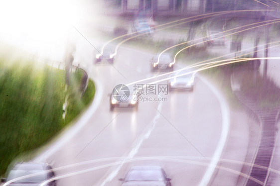 汽车民众药品运输交通车辆蓝色电车加速度势头小路图片