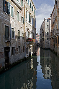 意大利威尼斯小型运河图片