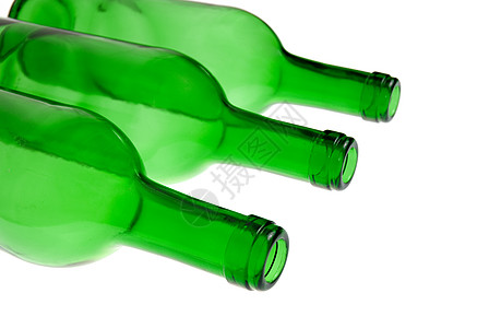 绿色瓶宏观回收白色瓶子环境背景图片