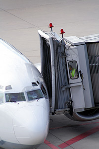 飞机场运输喷射木板飞机旅行机身航空公司舷梯假期对接图片