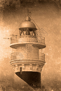 灯塔门诺卡建筑学磨损信号海洋标题二手海报房子莎草字母背景图片