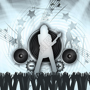 格朗盖音乐会力量高音舞蹈明星低音插图电气电子产品摇滚绘画图片