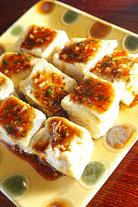 中国菜豆腐菜品香料美食油炸洋葱餐厅豆腐背景图片