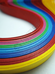 彩虹颜色波浪调色板宏观墙纸丝带花丝线条活力光谱艺术图片