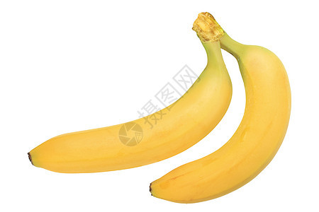 两个黄色香蕉小吃美食食物照片皮肤宏观白色午餐蔬菜水果图片