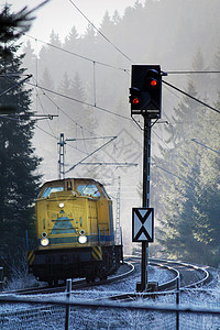 铁路其他火车民众冻结机械概念警告穿越红色信号旅行图片
