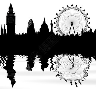 伦敦天线天际寺庙遗迹旅行吸引力车轮钟楼城市历史圆顶图片