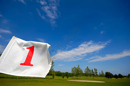 1号高尔夫旗图片