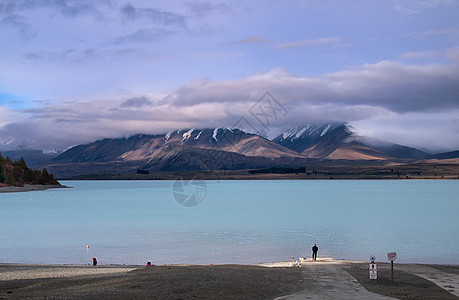 泰卡波湖天空观光旅游风景美丽山脉背景图片