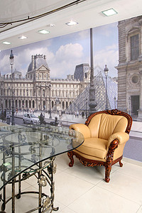 现代内地纺织品生活窗帘座位装饰墙纸窗户大堂风格椅子图片