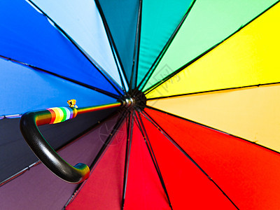 多彩打开的伞图片