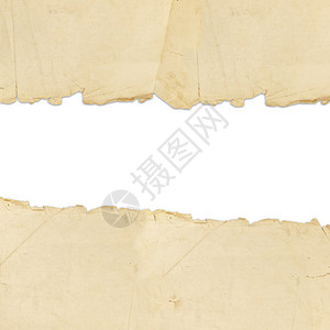 古老的撕破纸纸边界床单损害框架老化广告边缘手稿羊皮纸图片