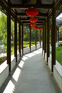中国木制走廊图片