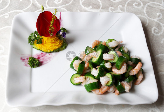 中国菜 中餐绿色螃蟹烹饪宴会蔬菜海鲜饮食素食贝类食物图片