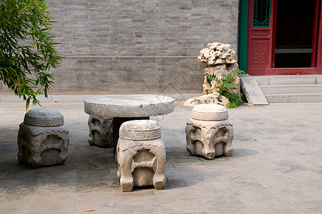 中文花园的调色家具图片