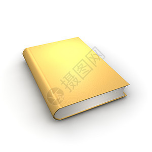 橙或金单书皮革灰色空白剪贴精装出版物金子白色日记图书图片