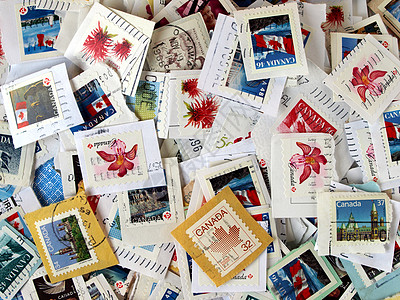 加拿大邮票船运空邮商业邮件仪表邮政橡皮空气邮资信封图片