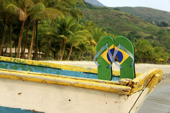 巴西滑坡拖鞋休闲乐趣活动热带目的地凉鞋气候海岸线海滩图片