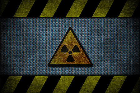 蓝色危险条纹警告盘子障碍控制板细绳金属老化酒吧床单图片