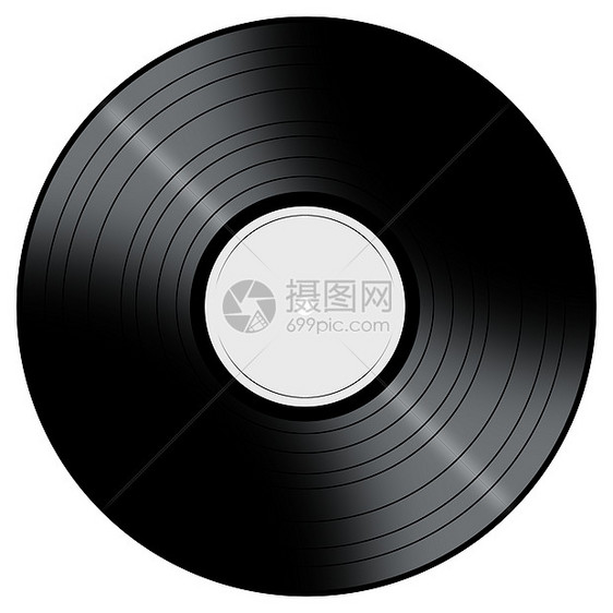 音乐录音白色俱乐部转盘迪厅留声机派对旋转塑料歌曲光盘图片