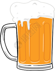 啤酒杯杯泡沫杯子饮料玻璃卡通片插图液体清爽酒精图片
