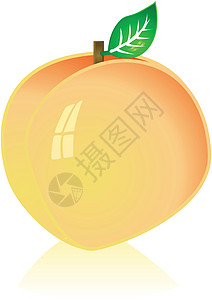 桃红色橙子反射插图营养饮食食物黄色图片