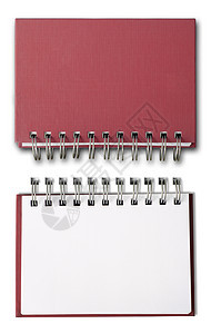 红空白笔记本书图片