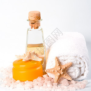 水疗产品洗澡芳香温泉团体治疗福利木头瓶子星星保健图片
