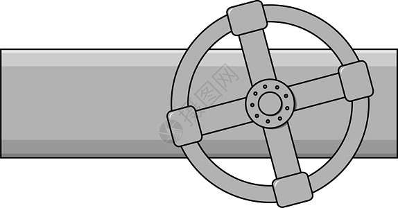 简易矢量气体阀汽油阀门技术控制概念燃料插图管道过境金属图片