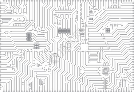 高科技工业电子媒介体背景技术卡片电脑木板插图盘子主板白色电气芯片电子图片