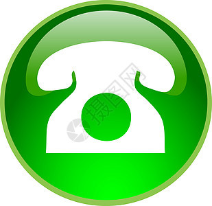 绿电话按钮互联网绿色插图网站店铺购物网络玻璃圆形营销图片