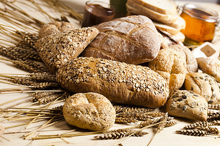 面包饼味道早餐植物收获农业谷物粮食面包厨房烹饪图片